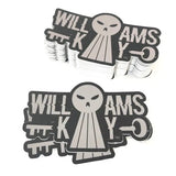 The Williams Key Shredded Sticker Pack (9 stickers)