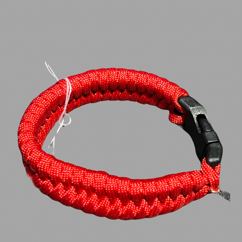 Crimson Red Fishtail Paracord Bracelet