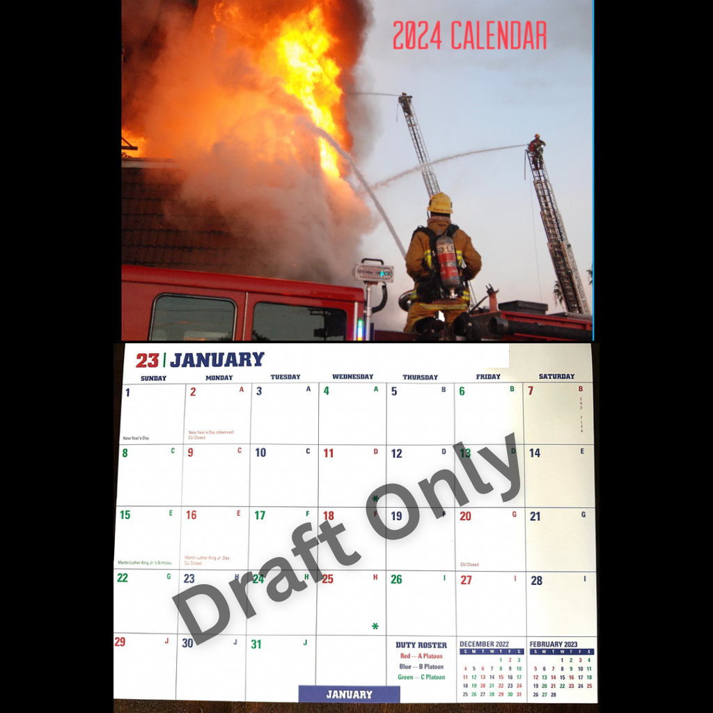 Fire Department Wall Calendar – Firefighter Crafted fire-department-wall-calendar-firefighter-crafted