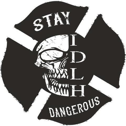 IDLH Stay Dangerous Sticker